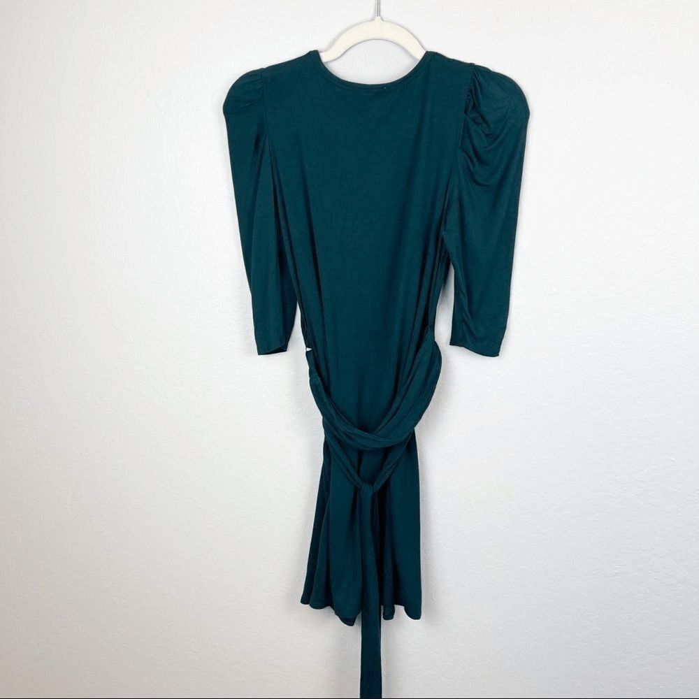 ANTHROPOLOGIE MAEVE Ceres Ruched Green Dress XXS - Picture 9 of 9